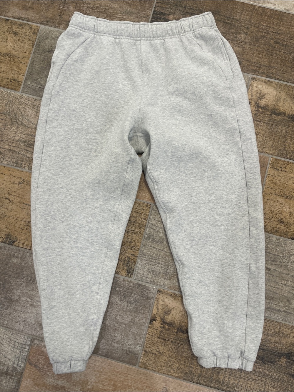 lululemon athletica Womens Light Gray Sweatpants with Drawstring Size XL